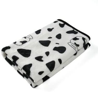 Uplifted Finds Plush Thermal Winter Pet Blanket cow Print s