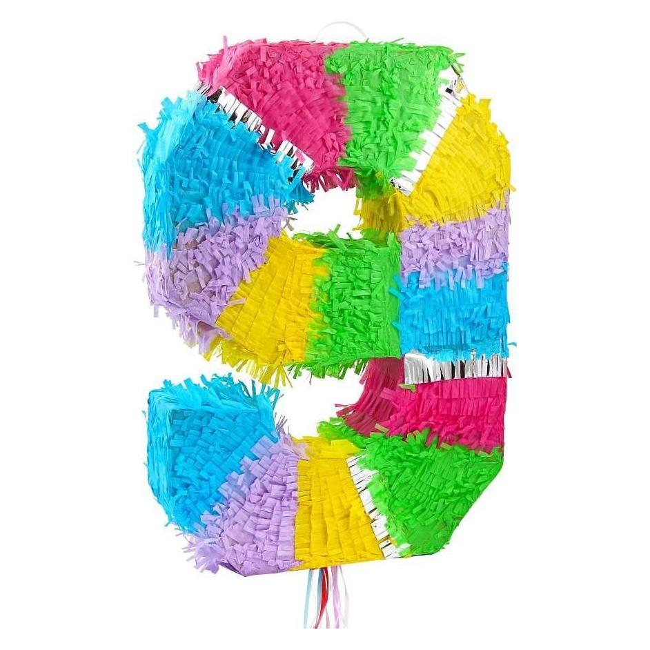 GoDan Piñata Nummer 9 Pastell 50x35x7,5cm (1 Stk.) (WM-PCP9)