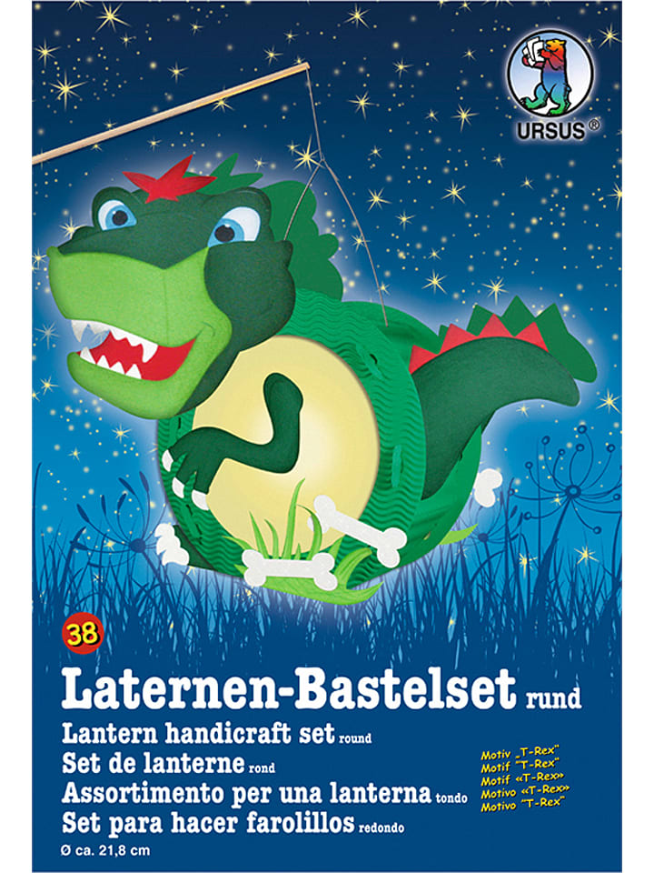 URSUS Laternen-Bastelset "T-Rex" in Bunt - onesize
