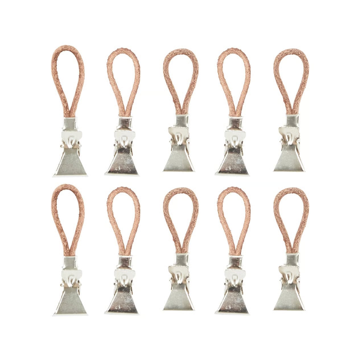 Meraki handdoekenhanger 10-pack zilver metalen