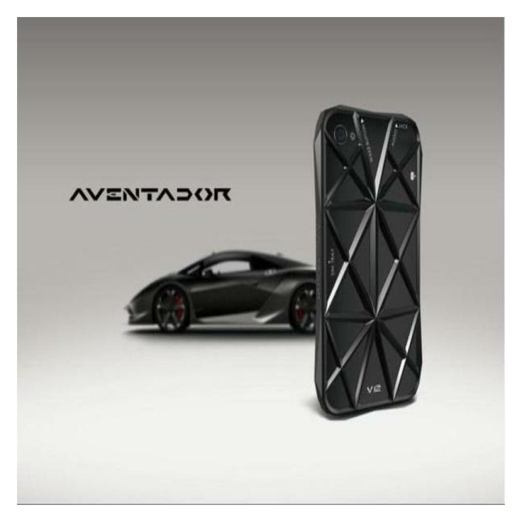 Sgpcase Aventador V12 Hard Case für iPhone 4, 4S - Schwarz (Apple iPhone 4, Apple iPhone 4s) (30379995)