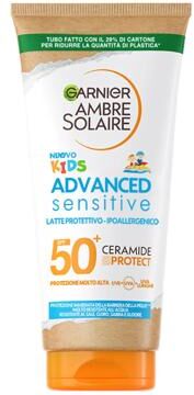 Garnier Ambre Solaire Sensitive Advanced Latte Solare SPF50+ Corpo per Bambini 175 ml