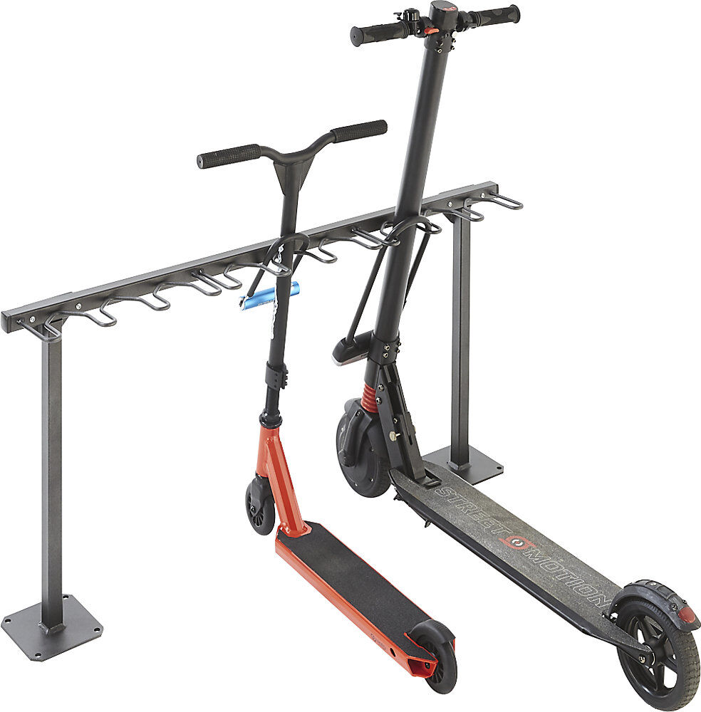 Mottez Rollerständer, 9 Stellplätze, anthrazitgrau