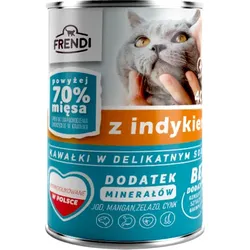 Frendi-Stücke in delikater Truthahnsauce für Katzen 10x400g + 2x400g GRATIS!!!