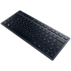 CHERRY KW 7100 MINI BT Bluetooth® Tastatur Deutsch, QWERTZ Blau Geräuscharme Tasten, Multipair-Funktion JK-7100DE-22