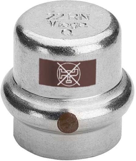 Viega Temponox Kappe 811976 22 mm, Stahl nicht rostend, SC-Contur