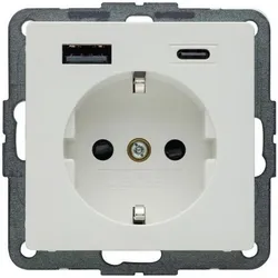 Berker, Steckdose, Steckdose SCHUKO/USB AC 20W PD Q.x pw