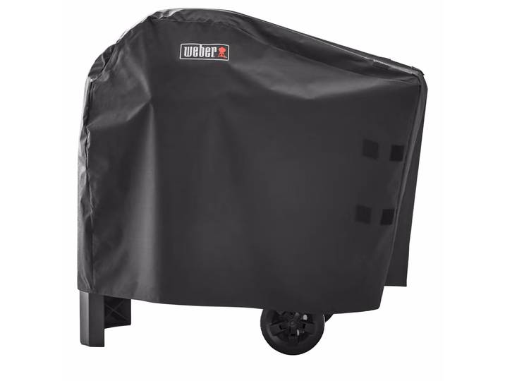Weber Premium Puls+Rollwagen Abdeckhaube – Weber Grillabdeckung/Grill Abdeckhaube – schwarz
