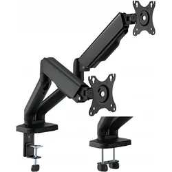 Fellowes Držák monitoru Brateck LDT46-C024E dvě ramena vedle sebe mechanická pružina (Tisch, 32", 9 kg), Monitor Halterung, Schwarz