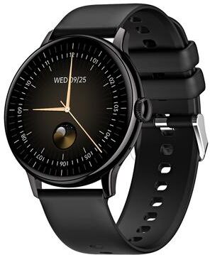 Inspired Deals CY500 AMOLED Smart Watch With Bluetooth Calling Heart Rate Blood Oxygen Fitness Tracker black