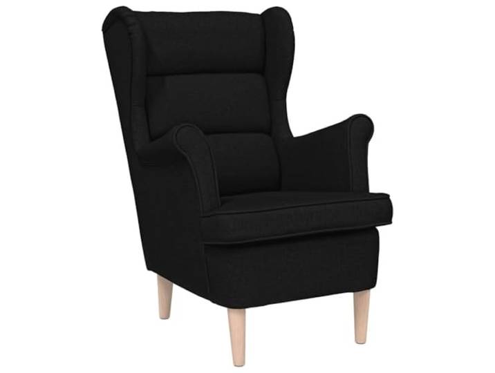 Relaxsessel aus Polyester, Schwarz, 74x84x100 cm Modernes Design, Sitzkomfort, pflegeleicht, langlebiges Gewebe für Wohnzimmer und Büro