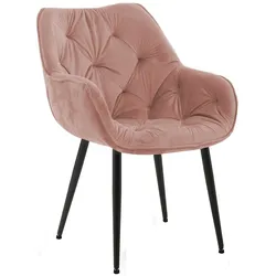 CLP Stuhl Tanna Samt   Farbe: rosa
