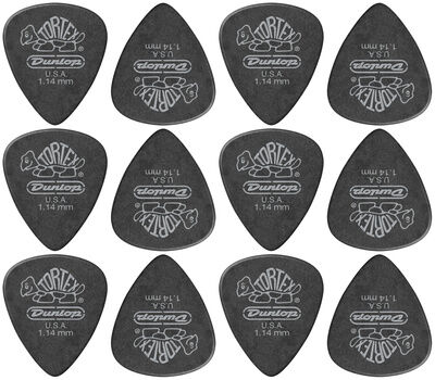 Dunlop Tortex PB Standard Pick 1.14 Pitch Black