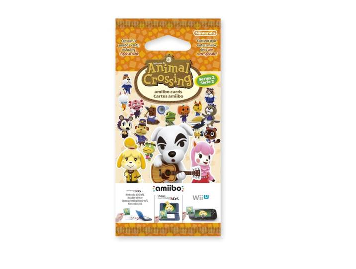 Nintendo Animal Crossing amiibo Kaartenpakket, Serie 2, met 1 Speciale Kaart en 2 Standaardkaarten