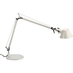 Tischleuchte Tolomeo Tavolo Artemide Aluminium weiß, Designer de Lucchi & Fassina, 123 cm