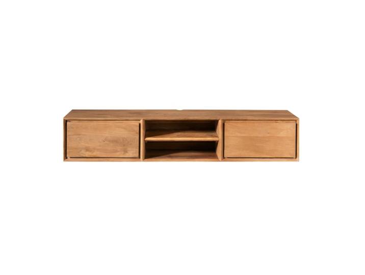 Meuble tv suspendu en bois, 2 tiroirs 160 cm