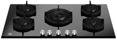 Bertazzoni La Germania P905CLAGGN piano cottura Nero Da incasso 90 cm Gas 5 Fornello(i)
