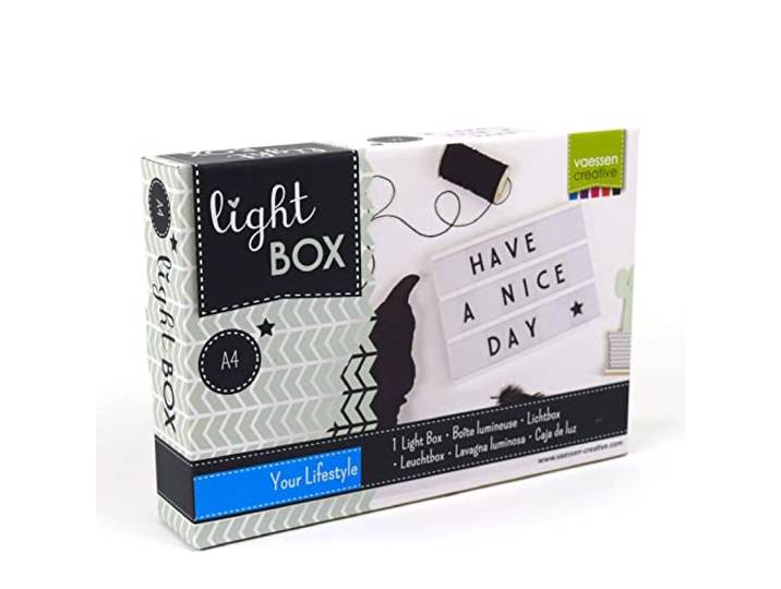 Vaessen Creative Led Lightbox met letters - A4-85 tekens