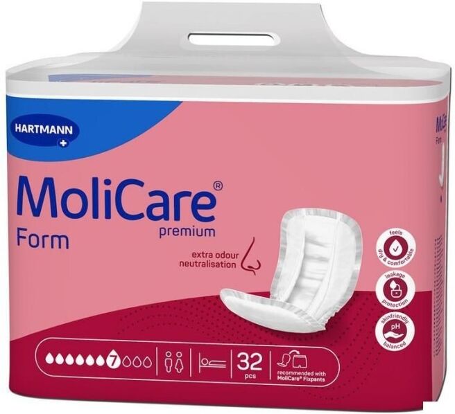 Hartmann Molicare Premium Form 7 gouttes - 4 paquets de 32 protections