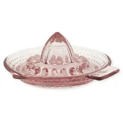 GreenGate Zitronenpresse aus Glas Alice, Ø 15 cm, pale pink
