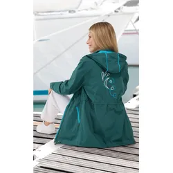 Baumwoll-Jacke in petrol in Größe 52 von DW-Shop, Petrol, 52