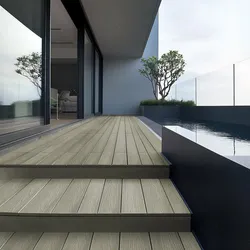 HOME DELUXE WPC Terrassendielen SAMANA PREMIUM Komplettset (inkl. Unterkonstruktion) - Antik 40m2