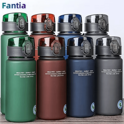 Uplift Curations BPA Free Leak Proof Sports Water Bottle High Quality Portable Drink Bottle For Travel & Hiking (400ml 560ml) grey 560ml