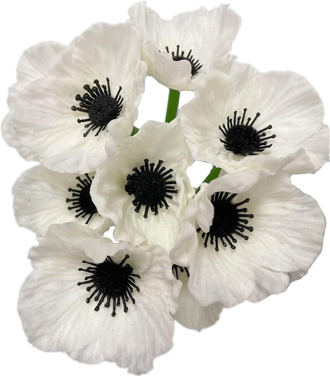 Multicolor Kunstbloemen set - Nep papaver - UV-bestendig en waterdicht - 28 cm