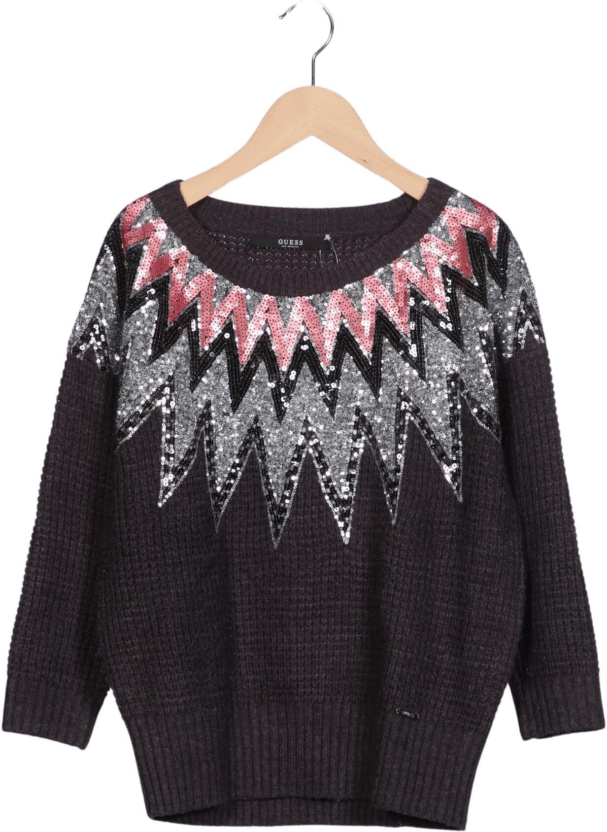 Guess Damen Pullover, Grau, Gr. M, Synthetik - Second Hand