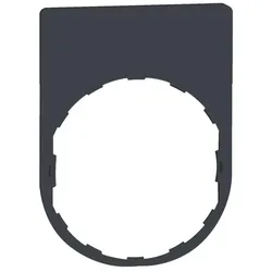 Schneider Electric ZBYP2101 Schildträger 30x40mm, ohne Schild, unbeschriftet, für Harmony 22mm