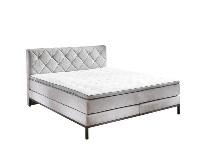 Sun Garden Boxspringbett Rockaway Silber 140 x 200 cm