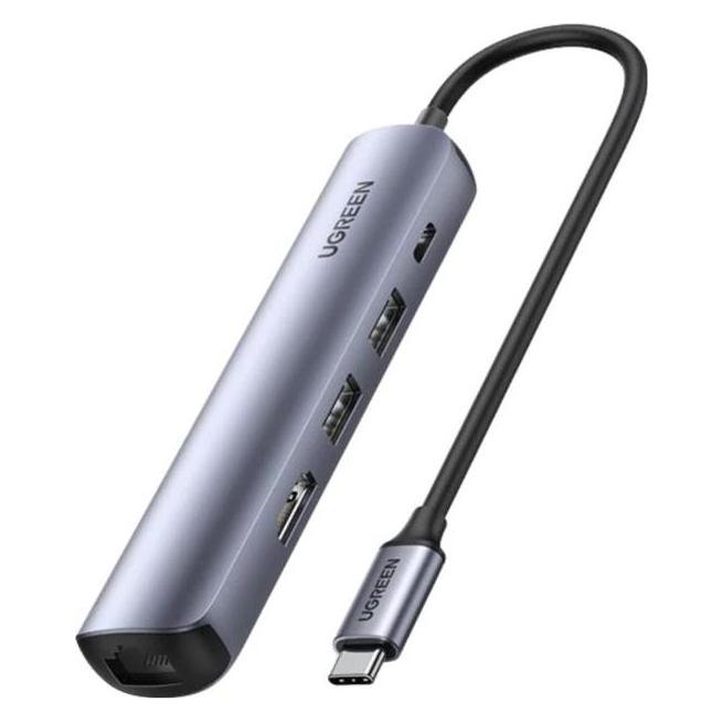 Ugreen USB-C zu 2x USB-A (USB-C, 5 Ports) (10919)