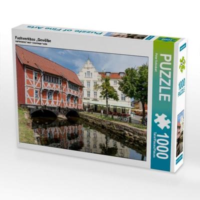 CALVENDO Puzzle Fachwerkbau 'Gewölbe 1000 Teile Puzzle quer | 1000 Teile Lege-Größe 64 × 48 cm Foto-Puzzle für glückliche Stunden