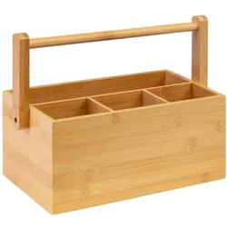 Westmark Tischbutler Tapas u. Friends, 4 Fächer, Bambus, sb, Küchen Organizer, Braun