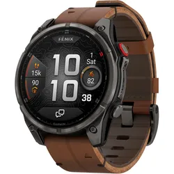 Garmin 010-03198-40 fenix 8 Pro Smartwatch AMOLED Sapphire Schwarz/Grau 47 mm