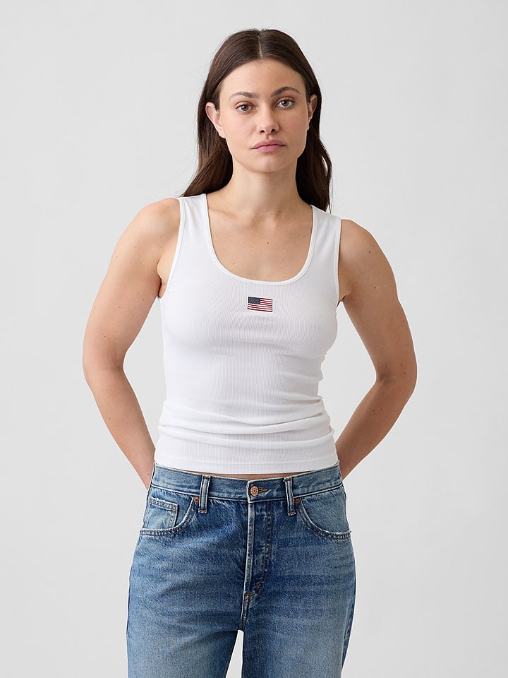 GAP Top in Weiß - L