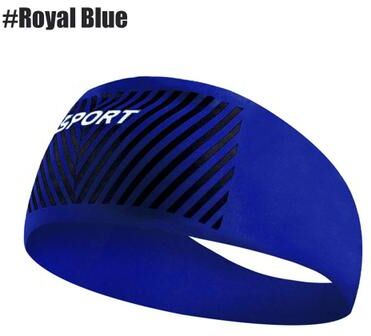 Uplift Picks Absorbent Sports Sweat Headband For Running And Cycling royal Blue