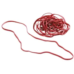 OTTO Office Gummibänder 200 x 4 mm (ØxB) im Großpack rot, 0.4 cm