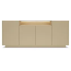 KOMMODE PORTA 203/83/39,5cm mit Schubladen 4 Türen Beige
