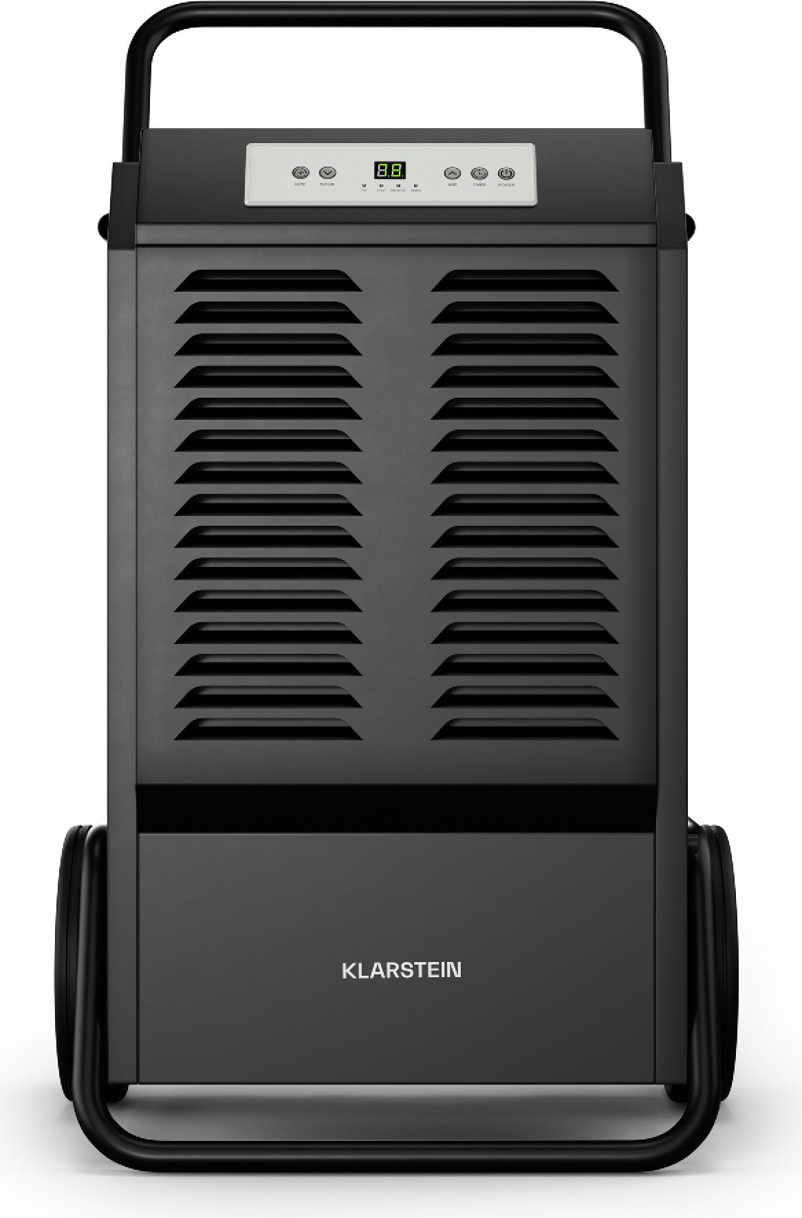 Klarstein DuraDry 90L Luftentfeuchter - 90L/Tag, 24h Betrieb, Automatisches Abtausystem, Robustes Material, Leicht Transportierbar, Für Keller & Große Räume, Elektrischer Luftentfeuchter, ≤58 dB