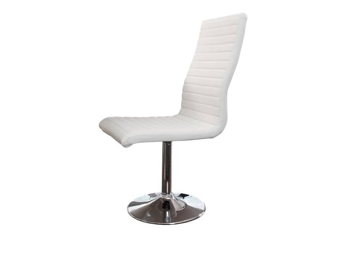 SalesFever Esszimmerstuhl weiß Kunstleder-Optik 4er Set