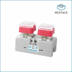 M5Stack Chain DualKey Eingabemodul, ESP32-S3, USB & BLE, 2x Hot-Swap Taster, 2x RGB, 5V