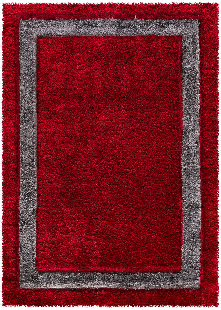 Fairmont Park Barchov Rectangle Abstract Shag Red Rectangle 120 x 170cm