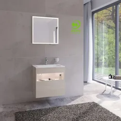 Keuco Stageline Waschtisch-Unterschrank 32852180100 65 x 62,5 x 49 cm, Dekor Cashmere, Glas Cashmere klar, mit Elektrik