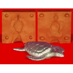 Zinn Giessform Wasserschildkröte - Silikonform hitzebeständig - benötigt ca. 40g Reinzinn