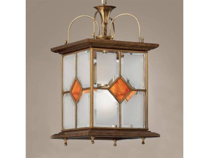 Cremasco Hängeleuchte OLE, dimmbar, bronze / altmessing, für Wohn- / Esszimmer, Holz
