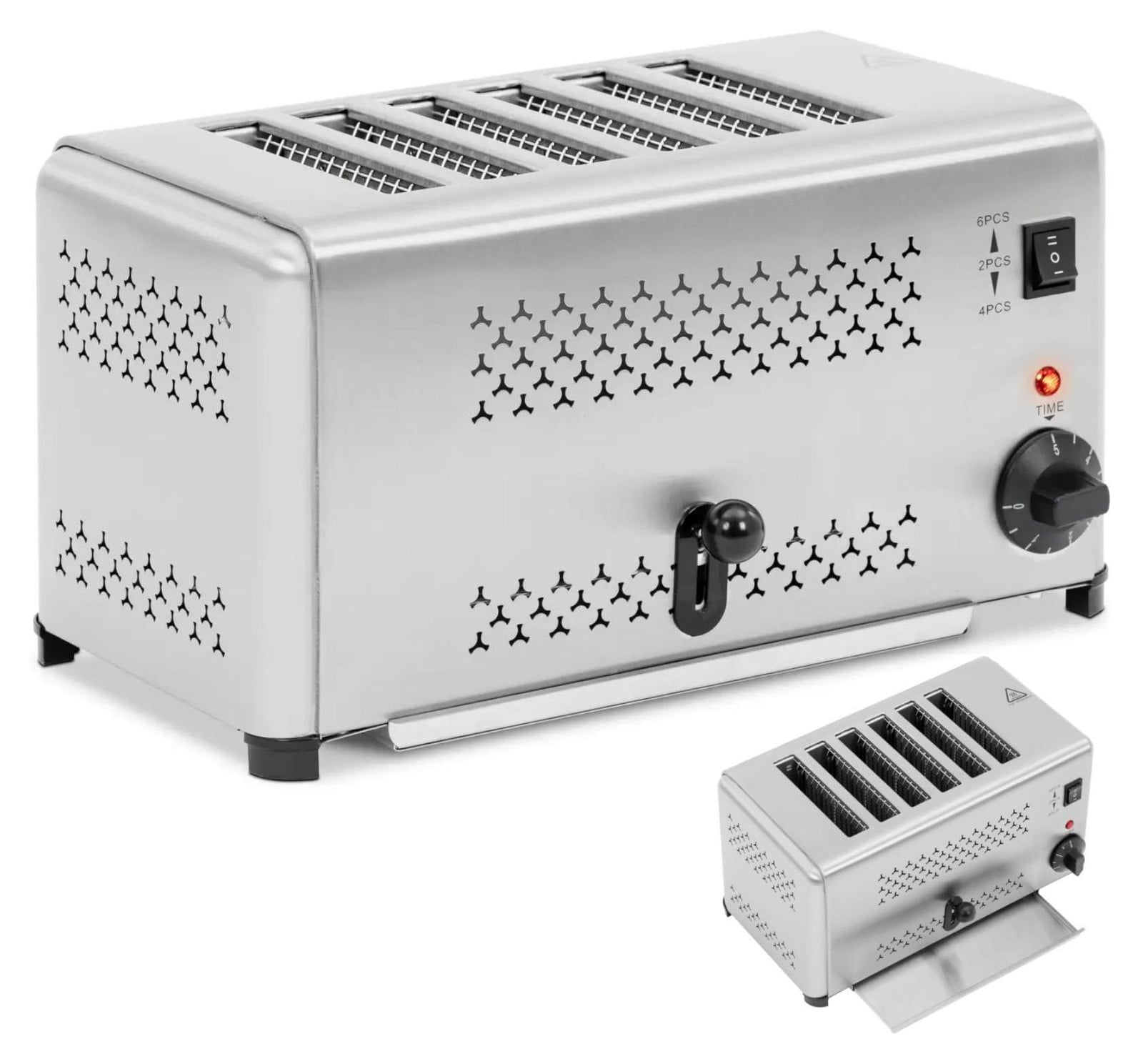 Royal Catering Broodrooster voor 6 sneetjes brood, 2500W