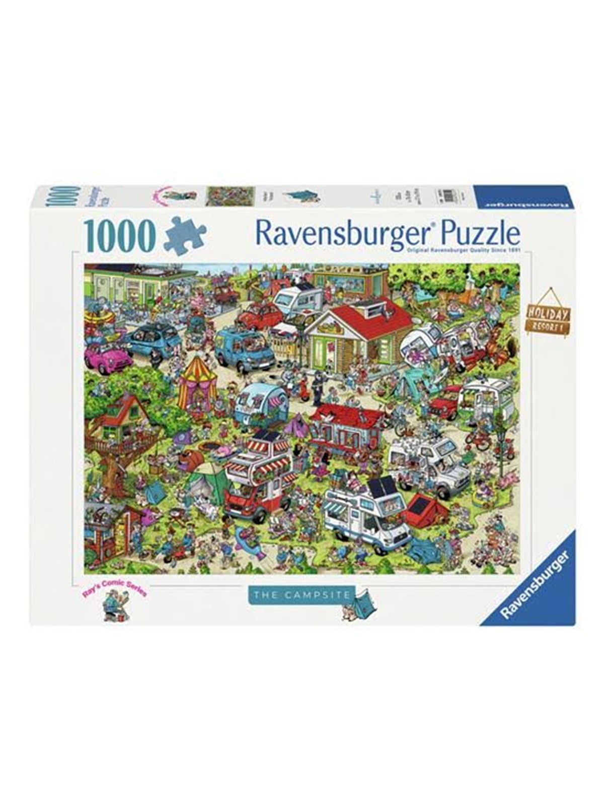 Ravensburger Jigsaw Puzzle Holiday Resort 1: The Campsite 1000pcs. 2D Puzzles