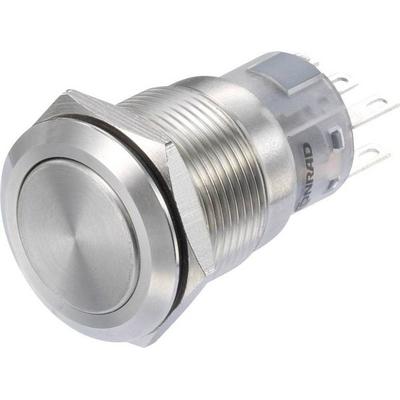 TRU Components LAS1-AGQ-22/S Druckschalter 250 V/AC 3A 2 x Ein/(Ein) tastend IP65 1St.