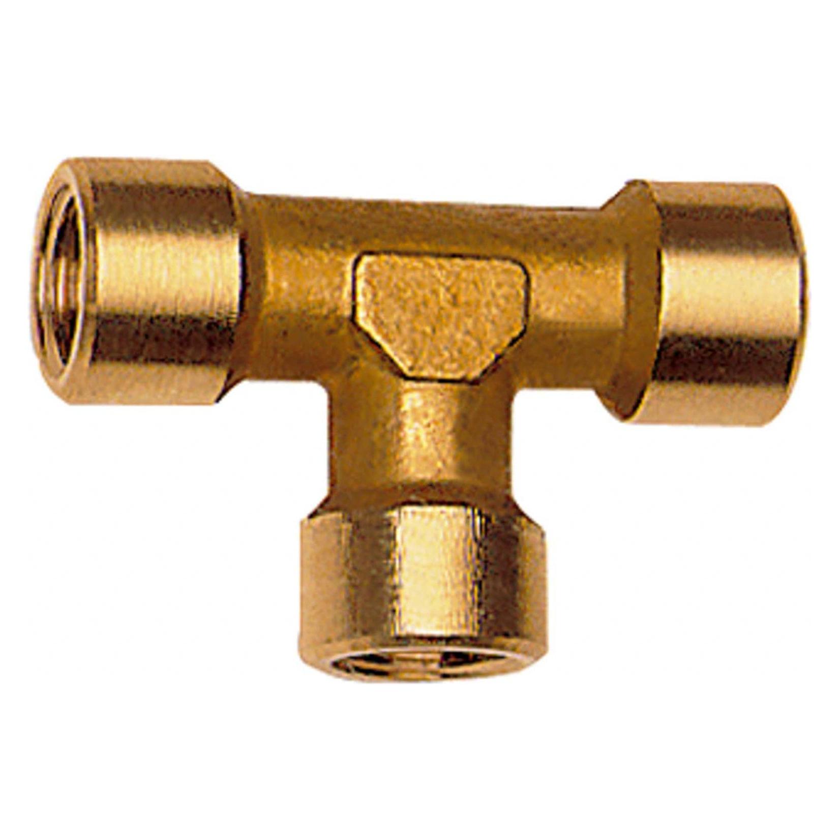 Riegler 112723 T-Stück, Innen/Innen/Innen, G 1/2, AF 21, Messing blank (112723)